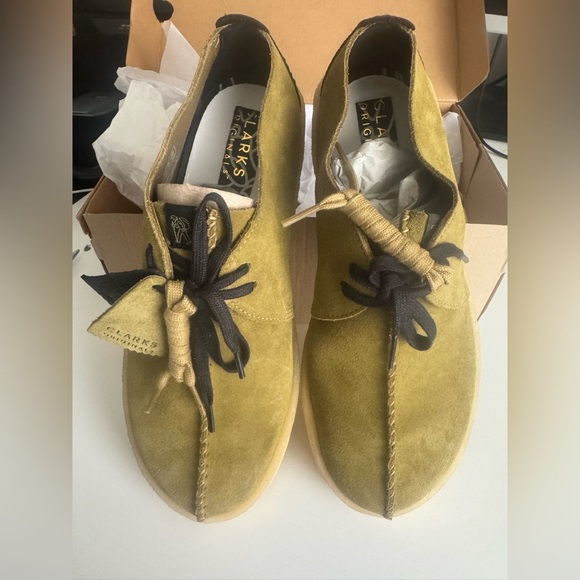 Clarks Originals Men's Trek Cup Mid Green Suede 26173632 - Picture 2 of 8